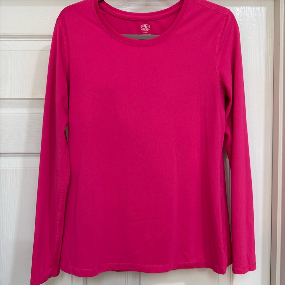 Pink Long Sleeve Women's scoop neck top